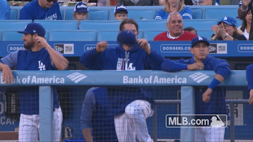 los angeles dodgers air GIF by MLB