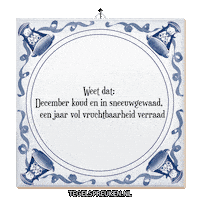 Winter December Sticker by Tegelspreuken.nl
