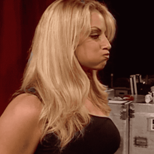 Chubby Cheeks Mocking GIF by Trish Stratus