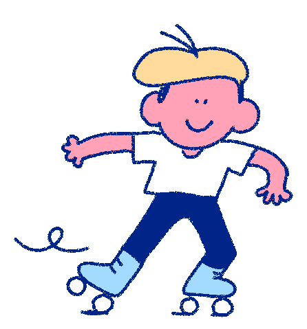 Skates Rollers Sticker by Marie Spénale