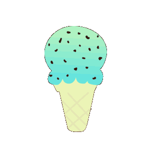 umlaut-club giphyupload icecream アイスクリーム チョコミント Sticker