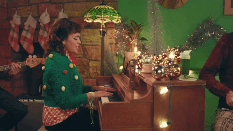Christmas Vacation Piano GIF by Norah Jones