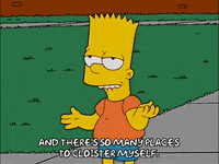 happy bart simpson GIF
