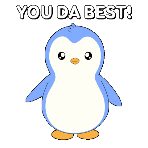 Well Done Win Sticker by Pudgy Penguins