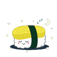 Sleepy Good Night Sticker by theweebean