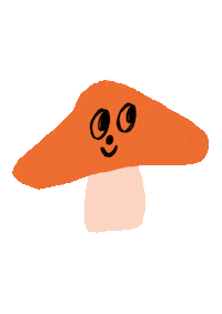 Mushroom Upisdown Sticker by Bobo Choses