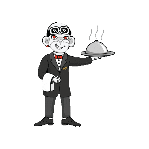 Comida Serve Sticker by Zhot