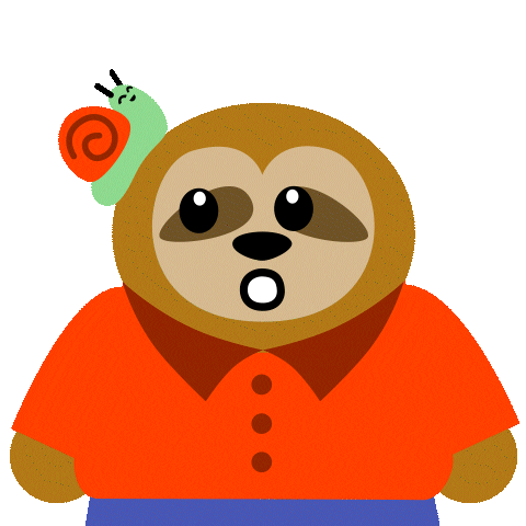 millubox motivation sloth snail slow day Sticker