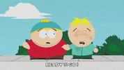 scared eric cartman GIF by South Park 