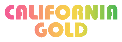 California Gold Pink Sticker by Free & Easy