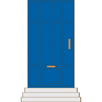 5unday cat door paw 5unday Sticker