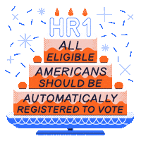 Voting Birthday Cake Sticker by Creative Courage