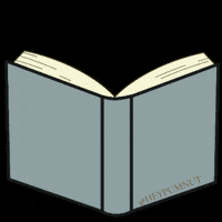 Books Peaking GIF