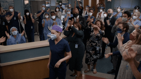 Greys Anatomy Applause GIF by ABC Network
