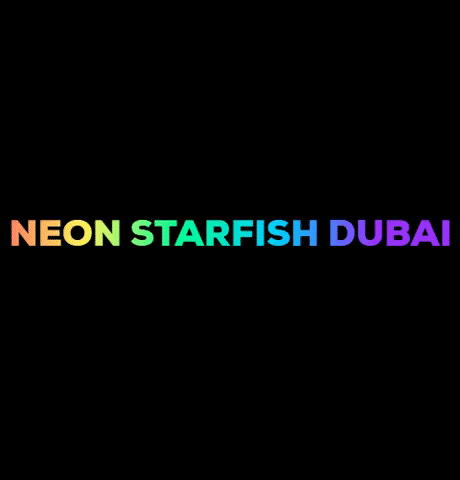 NeonStarfishDubai dress neonstarfishdubai neonstarfish neon starfish dubai GIF