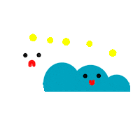 Clouds Sticker by María Victoria