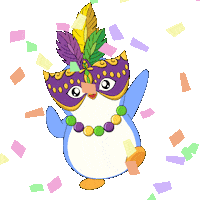 Happy Mardi Gras Sticker by Pudgy Penguins