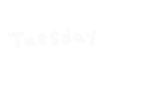 Tuesday Sticker