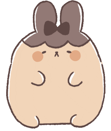 purinnari giphyupload kawaii bunny かわいい Sticker