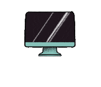 Apple Computer Sticker by Plasma Republic