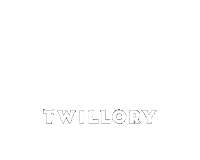twillory white text twillory twillory logo white twillory Sticker