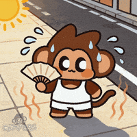 Summer Melting GIF by Chimpers
