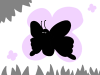 Butterfly Silhouette GIF by ShibuichiWaika
