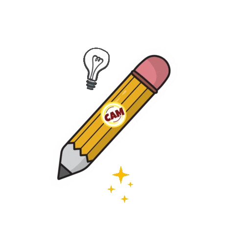 Lapis Escrever Sticker by Colégio Américo Melo