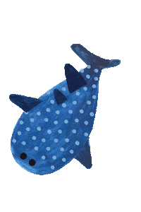 HalcyonNights baby kids shark whale Sticker