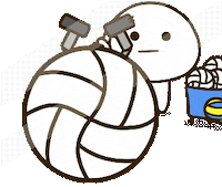Volleyball Lineスタンプ Sticker