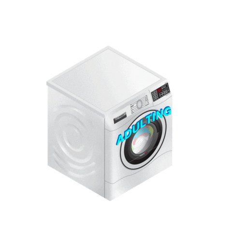 adult laundry Sticker by Bosch Home Appliances SG