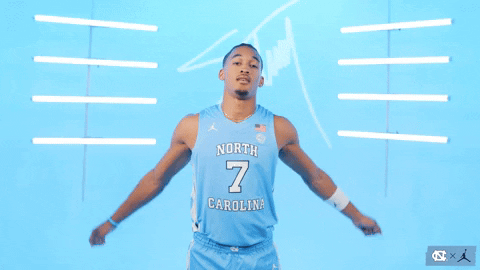 Swinging North Carolina GIF by UNC Tar Heels
