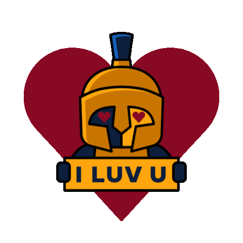 I Love You Heart Sticker by UNCG