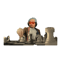 Red Eyes Chess Sticker