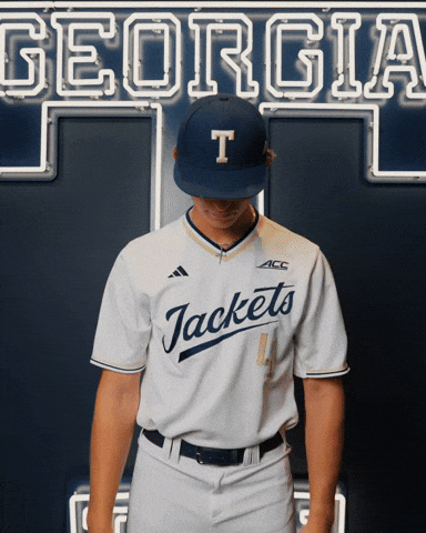 Georgia Tech Baseball GIF by Georgia Tech Yellow Jackets