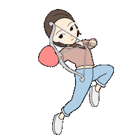 Cute Girl Love Sticker