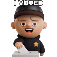 Voting Election Day Sticker by OneFootball Heads