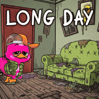 Tired Duck GIF by Yucky Ducks