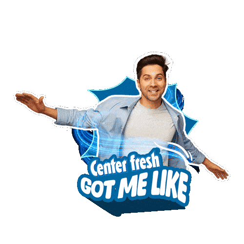 Centerfreshin happy good fresh feeling Sticker