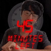 45 minutes left