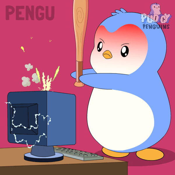 Angry Work GIF by Pudgy Penguins