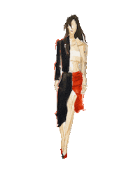 Fashion Watercolor Sticker by One Imaginary Girl