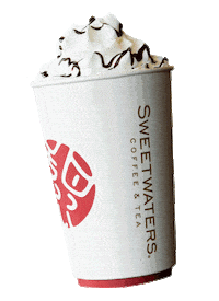 Whipped Cream Latte Sticker by Sweetwaters Coffee & Tea