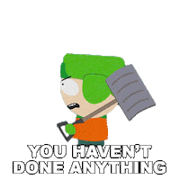 Kyle Broflovski Shovel Sticker by South Park