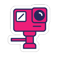go pro film Sticker