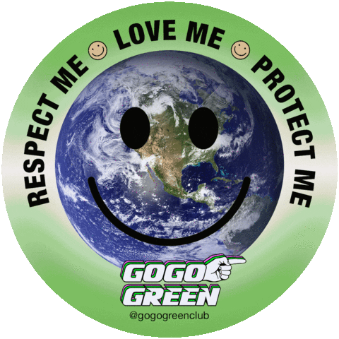 Earth Planet Sticker by gogogreenclub