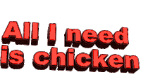 chicken fml Sticker by AnimatedText