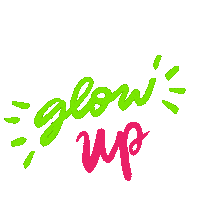 Glow Up Sticker by Cameron B. Carson LLC