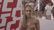 Celebrity gif. Vanessa Demopoulos frowns and recoils back slightly, grossed out.