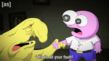Screaming All Your Fault GIF by Adult Swim